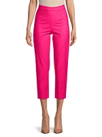 Lucy Stretch Cotton Straight Crop Pants