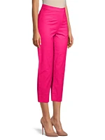 Lucy Stretch Cotton Straight Crop Pants