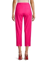 Lucy Stretch Cotton Straight Crop Pants