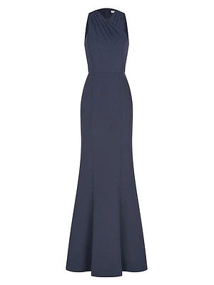 Talia Stretch Crepe Column Gown