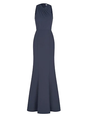 Talia Stretch Crepe Column Gown