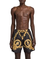 Baroque Print Swim Shorts