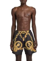 Baroque Print Swim Shorts