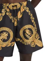 Baroque Print Swim Shorts