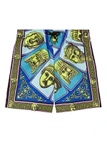 Satin Drawstring Swim Shorts