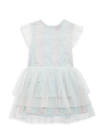 Little Girl's & Girl's Monroe Crystal Embellished Tulle Dress