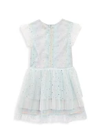 Little Girl's & Girl's Monroe Crystal Embellished Tulle Dress