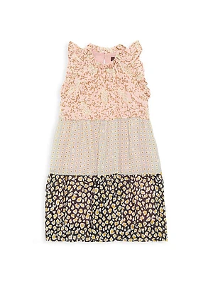 Little Girl's & Girl's Tilly Mixed Media Dress
