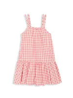 Little Girl's & Nova Gingham Print Dress