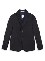 Little Boy's & Notch Lapel Wool-Blend Suit Jacket