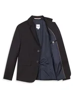 Little Boy's & Notch Lapel Wool-Blend Suit Jacket