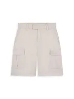 Little Boy's & Cotton-Blend Bermuda Shorts