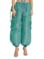 Wide-Leg Utility Pants