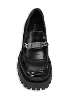 The Leather Barcode Monogram Loafers