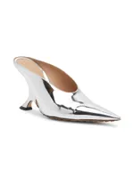 Rocket 90MM Metallic Leather Pumps