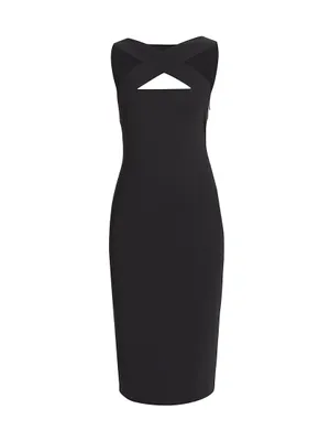 Tobia Cross-Strap Cocktail Dress