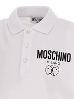 Little Boy's & Boy's Milano Smiley Graphic Polo Shirt