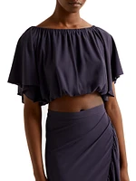 Solal Off-The-Shoulder Crop Top