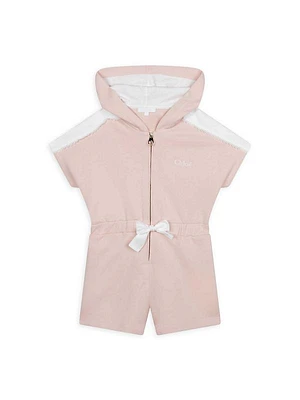 Little Girl's & Girl's Hooded Playsuit