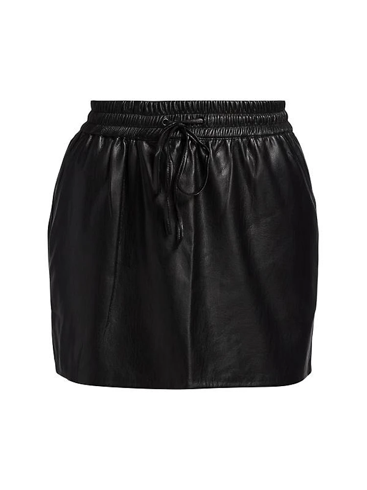 Better Than Leather Faux Leather Miniskirt