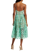 Azaelea Sleeveless Lace Midi-Dress