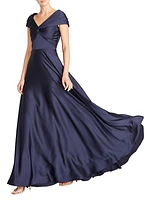 Francesca Twist A-Line Gown