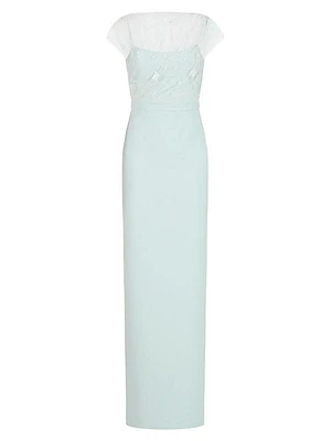 Desirae Draped Column Gown