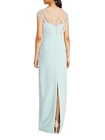 Desirae Draped Column Gown