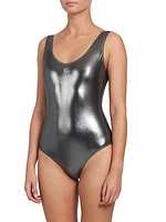 Metallic One-Piece Swimsuit