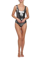 Metallic One-Piece Swimsuit