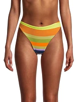 Flora Fernanda Striped Bikini Bottom