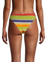 Flora Fernanda Striped Bikini Bottom