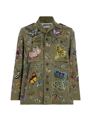 Millions Of Butterflies' Vintage French Military Jacket