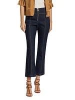 Loren High-Rise Stretch Straight Crop Jeans