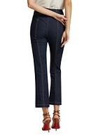 Loren High-Rise Stretch Straight Crop Jeans