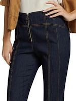 Loren High-Rise Stretch Straight Crop Jeans