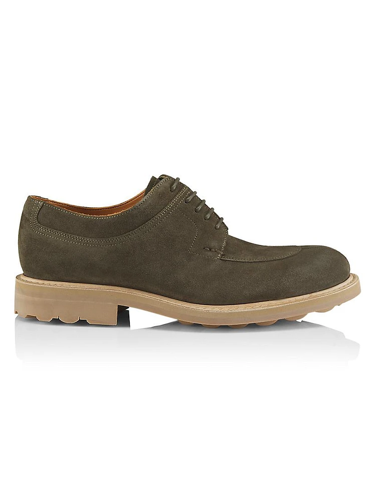 Catalpa Suede Lug-Sole Derbys