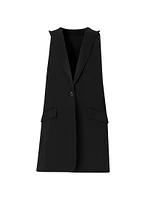 Wool Peak Lapel Vest