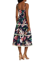 Laelia Floral Fit-&-Flare Dress