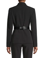 Tech Belted Lapel Blazer