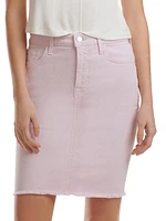 Stretch-Denim Pencil Skirt