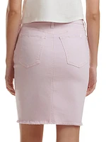 Stretch-Denim Pencil Skirt