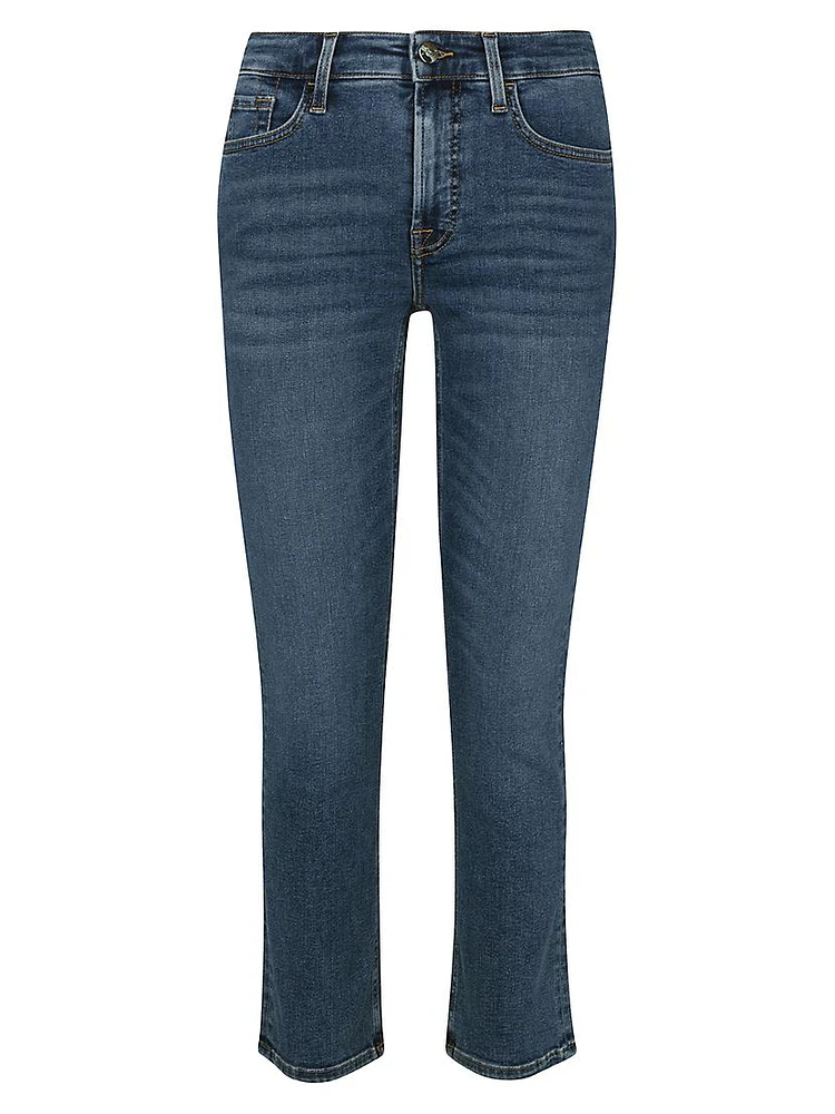 Stretch Straight-Fit Jeans