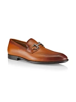 Foster Gancini Leather Loafers