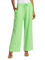 Gwynth Linen Wide-Leg Pants