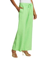 Gwynth Linen Wide-Leg Pants