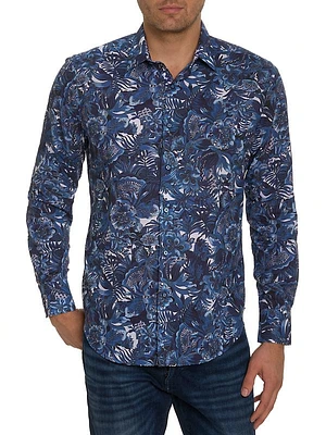 Rambling Long-Sleeve Button-Front Shirt