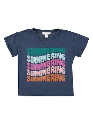 Kid's Summering Cropped T-Shirt