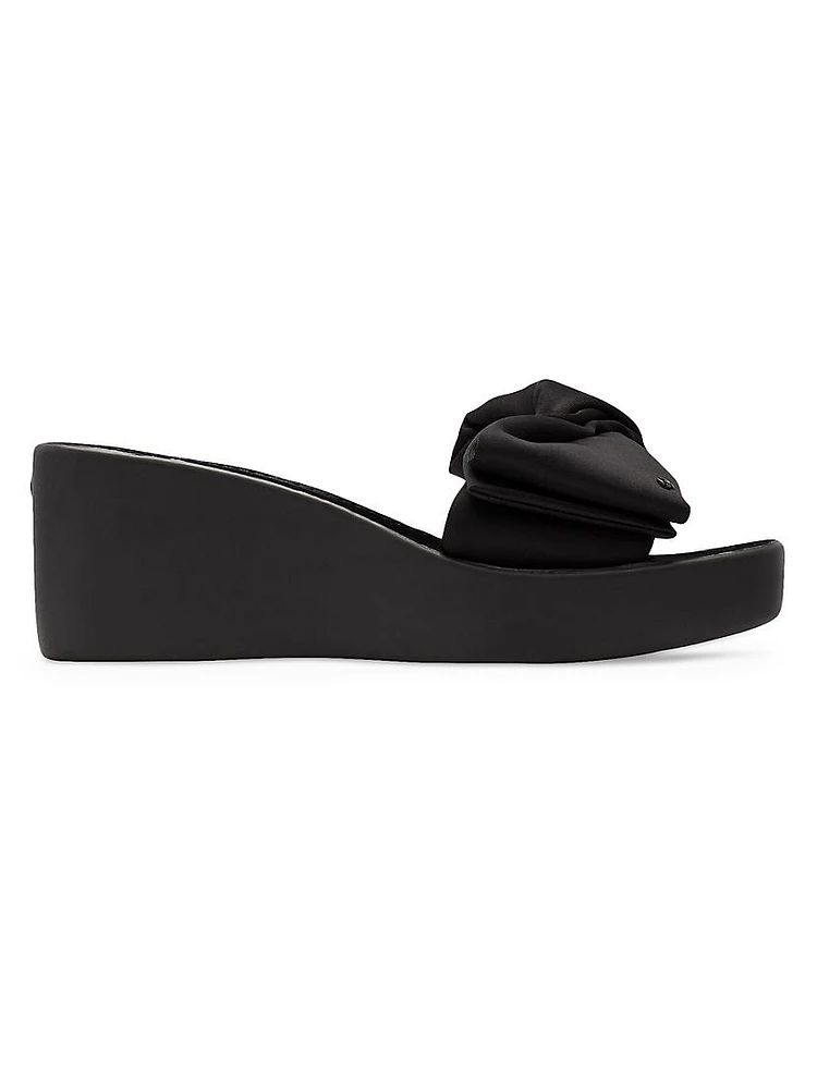 Bikini 25MM Bow-Accent Wedge Slides