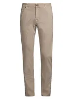 Delave Linen Straight-Leg Jeans